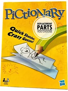 Pictionary Quick Sketches Crazy Guesses REPLACEMENT PARTS PIECES YOU CHOOSE - Picture 1 of 8