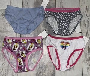 DisneyFruit of the Loom/JoJo Lot of 4 Pairs of Underwear size 4 Briefs/Bikini - Picture 1 of 10