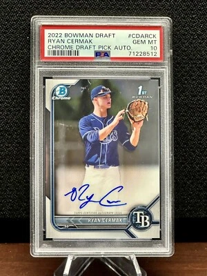 Ryan Cermak 2022 Bowman Draft Chrome Auto 1st Rookie Card RC #CDA-RCK PSA 10 👀 - Image 1 of 3