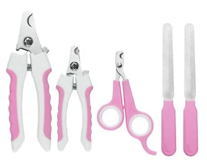 5Pcs Dogs and Cats Grooming Nail Clippers Kit Pet Claws Nail Clipper Trimmers... - Picture 1 of 7