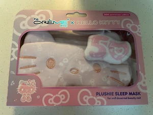Hello Kitty The Crème Shop Sanrio 50th Plushie Sleep Mask Anniversary Edition - Picture 1 of 2