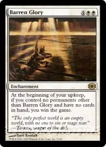 BARREN GLORY Future Sight MTG White Enchantment RARE - Image 1 of 1