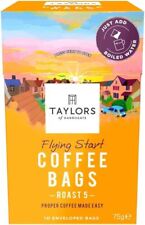 Taylors Of Harrogate Flying Start Roasted Coffee Bags, 75gm (10 Bags)