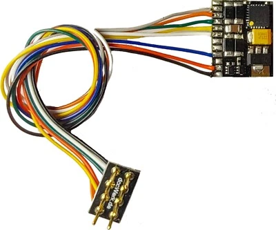 100903 NEM652 2A DCC + MM 9 Kanal FUNKTIONS DECODER mit SUSI, Fernlicht H0/TT - Bild 1 von 2