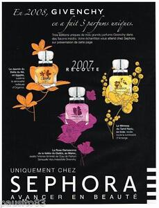 PUBLICITE ADVERTISING 105 2008  GIVENCHY  parfum ORGANZA AMARIGE VERY IRRESTIBLE