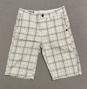 Boys 12 Volcom Plaid Shorts Beige Men’s 26 - Picture 1 of 4