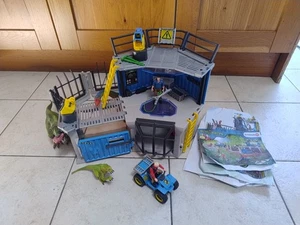 SCHLEICH 41462 DINO RESEARCH LABORATORY & 41466 QUAD ESCAPE PLAYSETS WITH MANUAL - Picture 1 of 20
