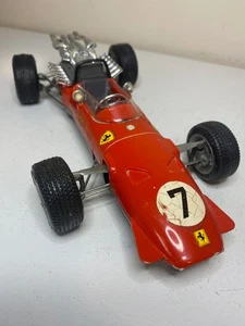 Vintage Schuco 1073 Ferrari Formel 2 Wind-Up Race Car 320 RS Formula 1 Red Toy - Picture 1 of 14