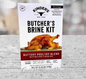 Kinders Butchers Brine Kit Buttery Blend Seasoning With Brine Mix 11.25oz - Picture 1 of 2