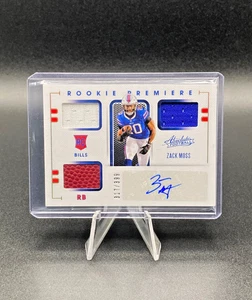 Zack Moss AUTOGRAPH /399 Triple Memorabila 2020 Panini Absolute Football No.231 - Picture 1 of 1