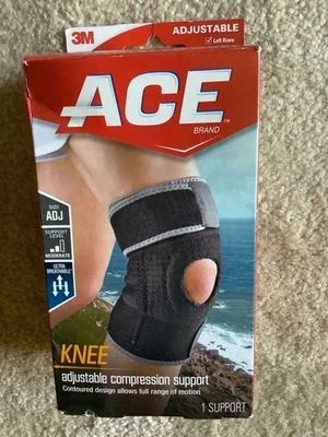 ACE 3M Knee Adjustable Compression Support Left or Right Knee - Image 1 of 4