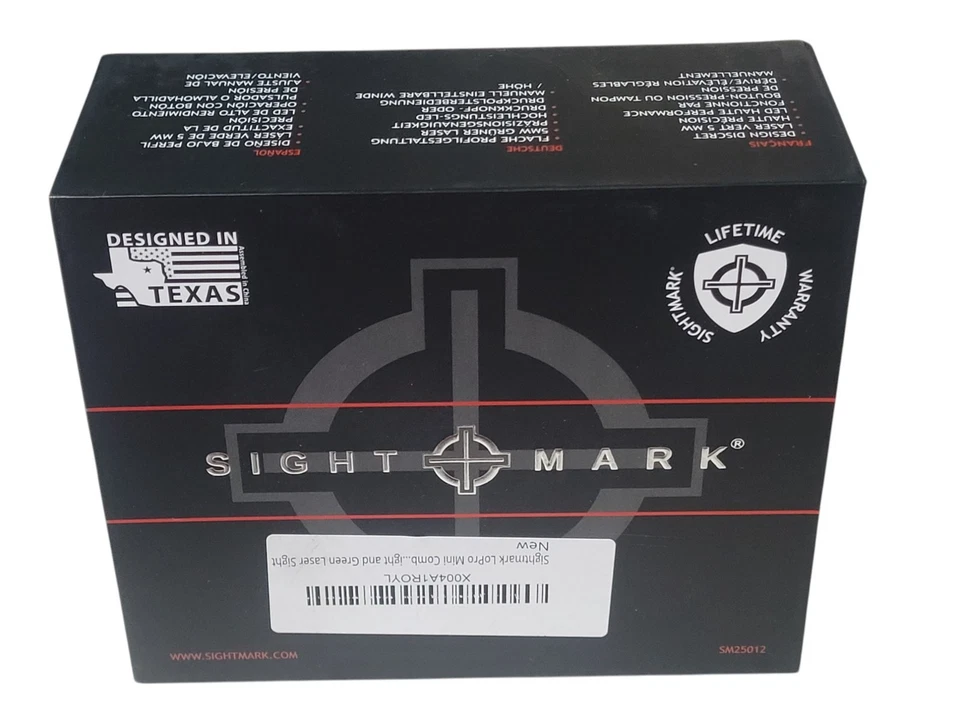 Mini linterna combinada SIGHTMARK SM25012 LoPro y mira láser verde - ¡NUEVO EN CAJA! Foto 1 de 4