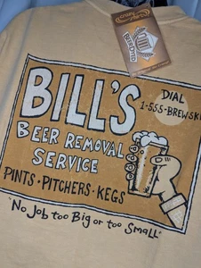 Maglietta Tinta Birra Uomo Grandi Bills Camicie Pazze Servizio Rimozione Birra Maglietta Media - Foto 1 di 7