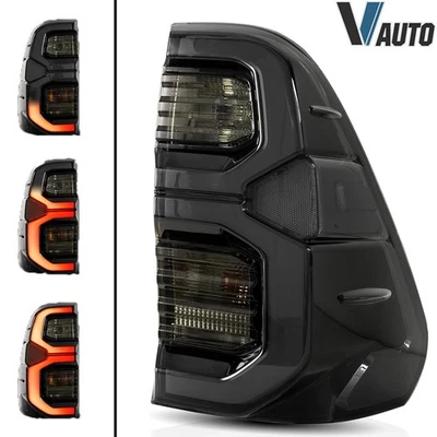 DRL Startup Animation Rear Lamps For Toyota Hilux 2015-2020 LED Tail Lights 1Set - Image 1 of 4