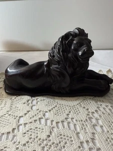 Vintage Lion Laying Statue Paperweight 9”x4” - Picture 1 of 6