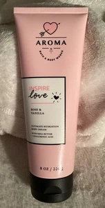 Bath & Body Works AROMA~*INSPIRE LOVE~Rose & Vanilla~Body Cream - Picture 1 of 3