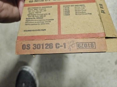 NORS FEL-PRO OS 30126 C-1 OIL PAN GASKET SET FOR 62-86 GM 6 CYL TRUCK - Image 1 of 3