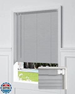 UNISHADES No Tools No Drill Cordless Mini Blinds, 100% Privacy L-Shaped Blade - Picture 1 of 5