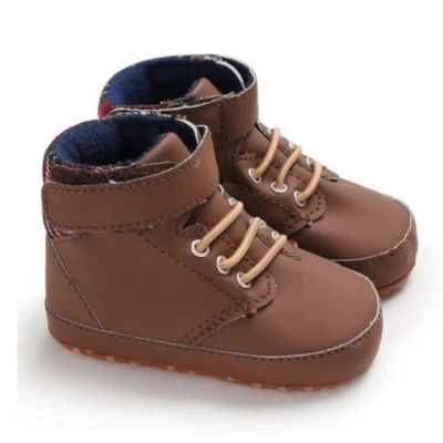 Newborn Toddlers Baby Girls Boys Pram Shoes Soft Sole Warm Booties US Size 0-18M - Image 1 of 4