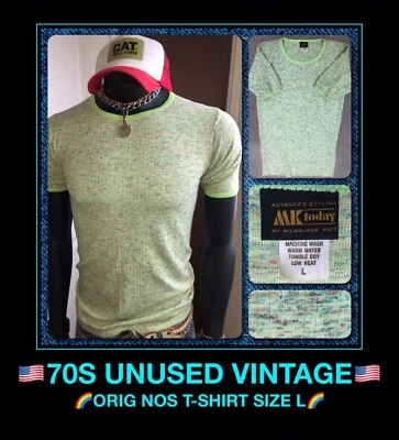 Camiseta ajustada de proxeneta años 70 NOS DE COLECCIÓN Brad Pitt Once Upon Time Hollywood Fight Club L Foto 1 de 4