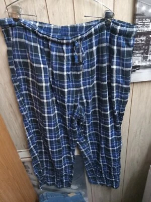 Pantalones de pijama Fruit Of The Loom para hombre 3xl azul bolsillos a cuadros pierna recta Foto 1 de 4