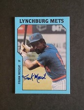 Frank Moscat signed 1985 Lynchburg Mets TCMA Baseball Card