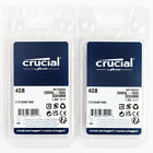 Crucial 4Gb Pc3l-12800 Ddr3l 1600Mhz Laptop 204-Pin So-Dimm Ram 2Rx8 Notebook