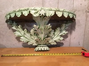 Massive Victorian architectural carved wood shelf - matching pair - Picture 1 of 5