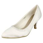 Ladies Anne Michelle Bridal Mid Heel 'Shoes with Sequins'