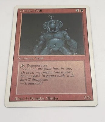 Magic The Gathering Uthden Troll Revised Edition Creature Troll Uncommon - Image 1 of 4