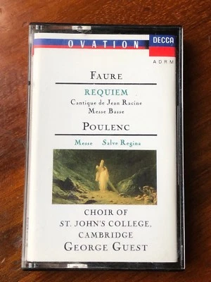 faure requiem - choir of st johns college cambridge - george guest  . cassette  - Image 1 of 2