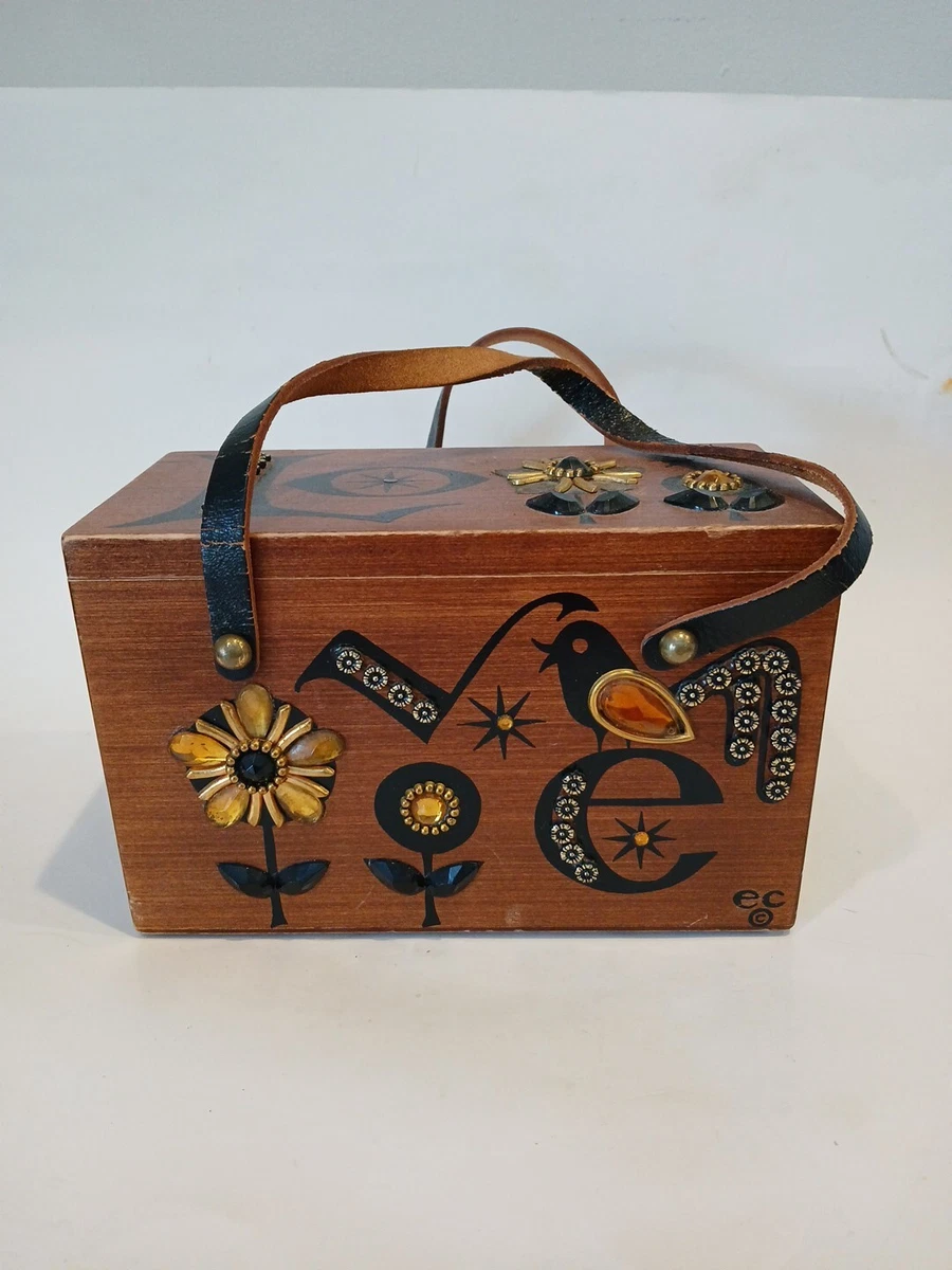 ♕エニッドコリンズ✴︎1960‘s◆Enid Collins✴︎Box bag◆✴︎ ☆Vintage 1960's Enid Collins Cats Box Bag