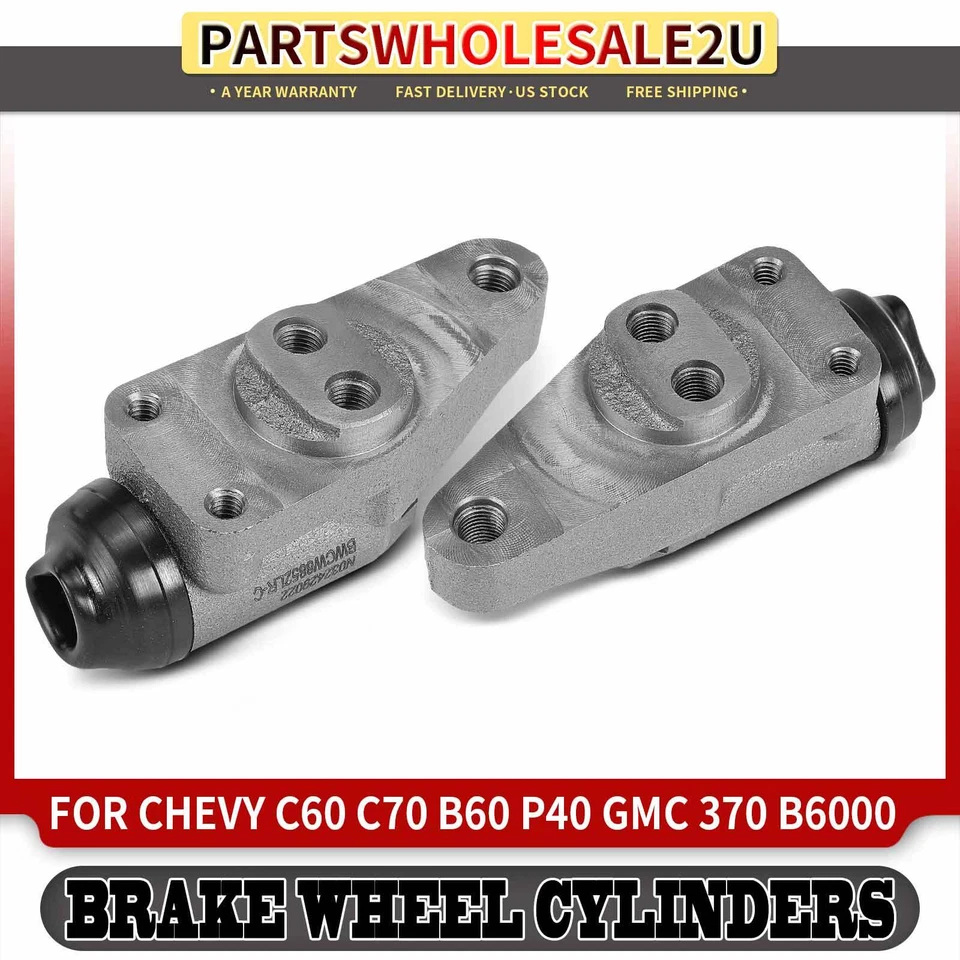 2Pcs Front Drum Brake Wheel Cylinder for Chevrolet GMC International Harvester - Image 1 of 4
