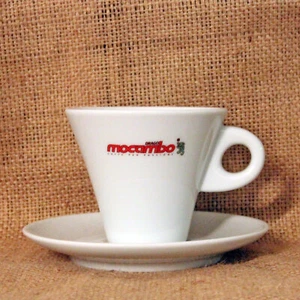 Mocambo Milchkaffeetasse weiß inkl. Untertasse NEU + OVP - Bild 1 von 1