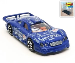 Majorette Mercedes Benz CLK GTR Blue #10 - Pale Red Interior 1:63 3" no Package - Picture 1 of 8