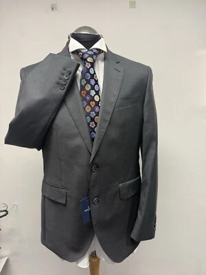 HACKETT LONDON SUIT JACKET/BLAZER PURE WOOL IN GREY 42R BNWT (419) - Image 1 of 4