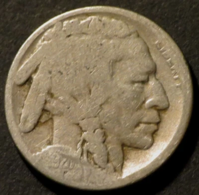 1920 S Buffalo Nickel Semi-Key Date Restored Five Cent 5c Coin C426 - Image 1 of 2