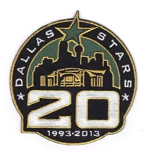 2012 2013 Dallas Stars 20th Anniversary Season Jersey Sleeve Logo Patch NHL - Picture 1 of 1