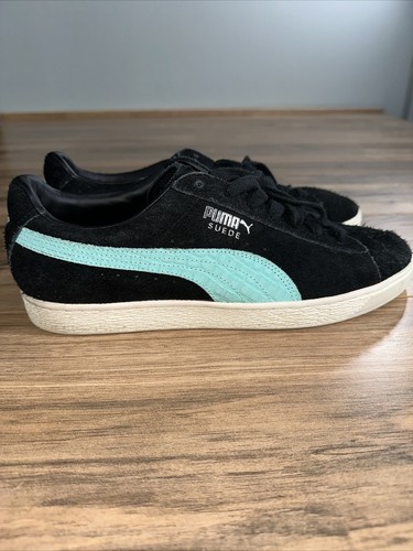 Scarpe da sneaker da uomo in pelle scamosciata Puma taglia 12 nere