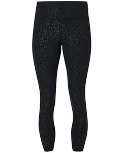 Sweaty Betty Black Leopard Embossed Print All Day Leggings Damen Gr. XXS - Bild 1 von 9