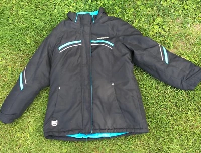 BOY'S ZEROXPOSUR SIZE 14 BLACK SKI JACKET. SUPER WARM. Double Zip No Hood - Image 1 of 4