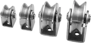 Torrolle V4A Edelstahl Laufrolle Schiebetor Rolltor Hohlkehle Schiebetür - Bild 1 von 15