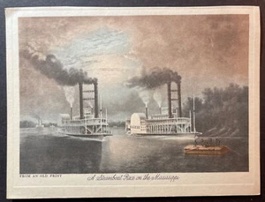 Steamboat Race on the Mississippi recorte publicitario Southern Comfort Corp 454 - Imagen 1 de 2
