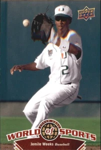 2010 Upper Deck World of Sports Multi-Sport Card #129 Jemile Weeks - Picture 1 of 2