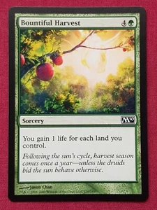 Magic The Gathering 2010 CORE SET M10 BOUNTIFUL HARVEST green card MTG - Picture 1 of 2