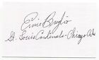 Ernie Broglio Signed 3x5 Index Card Autographed MLB Baseball St. Louis Cardinals