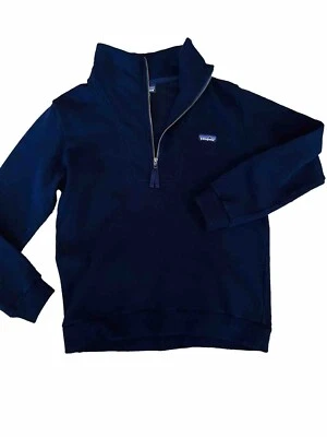 Patagonia Men's Vintage Navy Woolie Fleece Pullover 1/2 Zip Sz L - Image 1 of 4