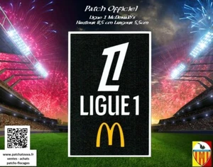 Badge Patch France 2024/25 Ligue 1 McDonald's Officiel Maillot foot OM Lyon Lens - Picture 1 of 5