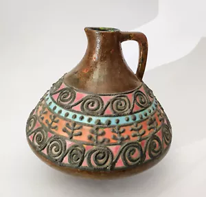 ♥ VASO BROCCA IN CERAMICA SMALTATA VINTAGE ITALIAN DESIGN MIDCENTURY bitossi - Foto 1 di 7