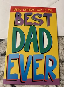 Feliz Día del Padre 💙 Best DAD Ever Love You 5”x7.75” Tarjeta de Felicitación Stockwell - Imagen 1 de 13